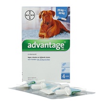 Advantage Dier Hond 400 4 Stuks 