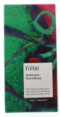Vivani Chocolade melk hele hazelnoten 10 x 100g