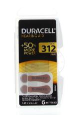 Duracell Hearing aid nummer 312 6 stuks