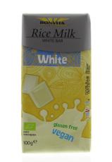 Bonvita Rijstmelk chocolade wit 100g