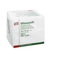 Vliwasoft Vlieskompres 10 x 10 cm 4-laags 100st