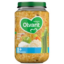 Olvarit Courgette Witvis Rijst 8 maanden 200g