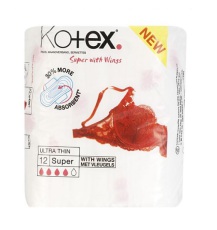 Kotex Maandverband Ultra Dun Super Met Vleugels 12 stuks