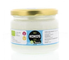 Hanoju Kokosolie virgin bio glasfles 1000ml