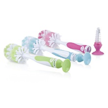 N&ucirc;by Fles & speenborstel zuignap 1st