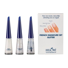 Her&ocirc;me French manicure glitter 3x10ml