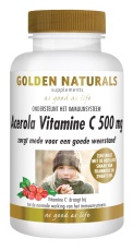 Golden Naturals Acerola Vitamine C 500mg 100 zuigtabletten