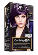 L'Oréal Paris Haarkleuring Preference P38 Deep Purple 1 set