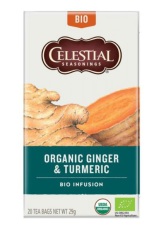 Celestial Seasonings Organic Thee Ginger & Turmeric 20 stuks