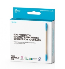 Humble Brush Wattenstaafjes Bamboe Blauw 100 stuks