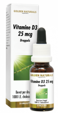 Golden Naturals Vitamine D3 25mcg Druppels 20ml
