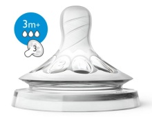 Avent Natural Flesspeen 3 Gaats 3m+ 2st