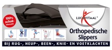 Lucovitaal Orthopedische Slippers Zwart 37-38  1 paar