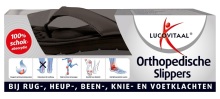 Lucovitaal Orthopedische Slippers Zwart 41-42 1 paar