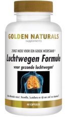 Golden Naturals Luchtwegen Formule 60 vegetarische capsules