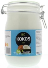 Hanoju Kokosolie geurloos beugelglas 1000ML