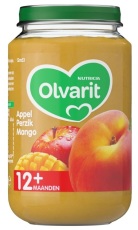 Olvarit 12m53 Appel perzik mango 200g