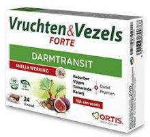Ortis Vruchten & Vezels Forte Blokjes 24 stuks
