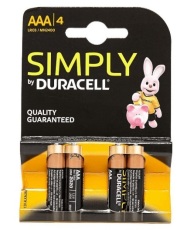 Duracell Alkaline simply AAA 4 stuks