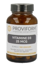 Proviform Vitamine D3 25mcg 100 Vegetarische Capsules