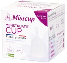 eco conseils Misscup Menstruatie Cup Groot Kleurloos 1 Stuk