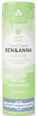 Ben & Anna Deodorant Crème Sensitive Lemon & Lime 60 Gram