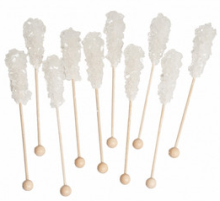 Van Vliet Kandijstokjes Wit 100 stuks