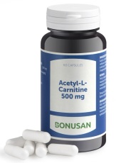 Bonusan Acetyl-L-Carnitine 500mg  60 Vegetarische Capsules