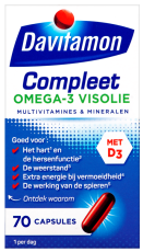 Davitamon Compleet Omega-3 Visolie 70 capsules