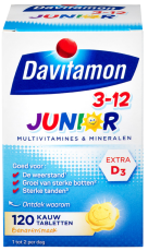 Davitamon Junior 3-12 Kauwtabletten Banaan 120 tabletten