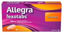 allegra Fexotabs 120mg  hooikoortstabletten 10 stuks