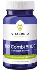 Vitakruid Vitamine B12 Combi 6000 Met Folaat en P-5-P 60 tabletten