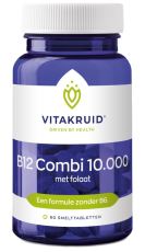 Vitakruid B12 Combi 10.000&reg; met Actief Folaat Vitamine 60 Smelttabletten