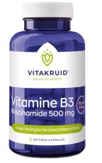 Vitakruid Vitamine B3 Niacinamide 500 mg 90 vegetarische capsules