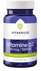 Vitakruid Vitamine D3 25 mcg 120 tabletten