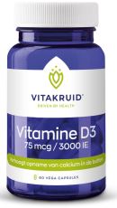 Vitakruid Vitamine D3 75 Mcg / 3000 Ie 60vcaps