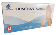 dnl Vinyl Handschoenen Poedervrij Maat M Wit/Transparant 100 stuks