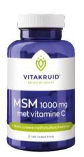 Vitakruid MSM 1000mg + Vitamine C 120 tabletten