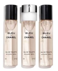 Geur Chanel De Bleu Eau de Toilette Refill Set Heren 60ml