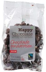 happy chocolate Chocolade Pindarotsen Puur 150 gram