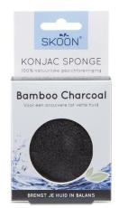 skoon Konjac Spons Bamboo Charcoal Bio 1 stuk