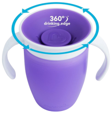 munchkin Miracle 360&deg; Oefenbeker Paars 1 stuk