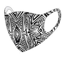 dnl Mondkapje Uitwasbaar Tattoo One Size 1 stuk