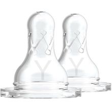 Dr Brown's Speen Smalle Hals Y Cut 9 Maanden 2 stuks