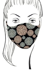 dnl Mondkapje Balls Black One Size - Uitwasbaar 1 stuks