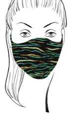 dnl Mondkapje Colour Stripes One Size - Uitwasbaar  1 stuks