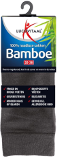 Lucovitaal Bamboe Sokken Lang Antraciet 35-38 1 paar
