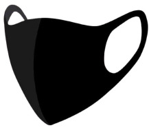 dnl Mondkapje Zwart Uitwasbaar 1 stuk