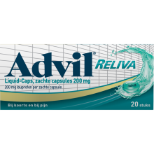 Advil Liquid Reliva 200mg 20cap
