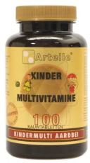 Artelle Multivitamine Kind Aardbei 100 kauwtabletten